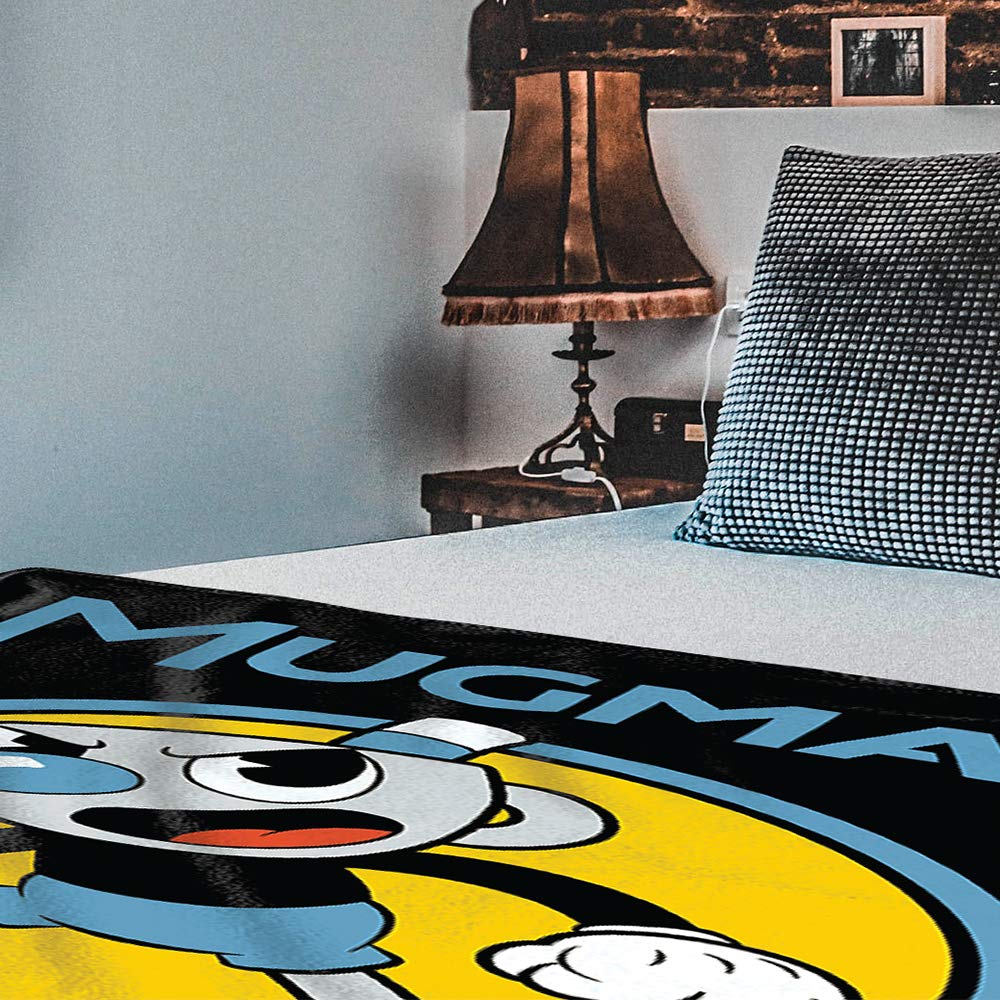 JUST FUNKY Official Cuphead Throw Blanket Feat. Mugman [46