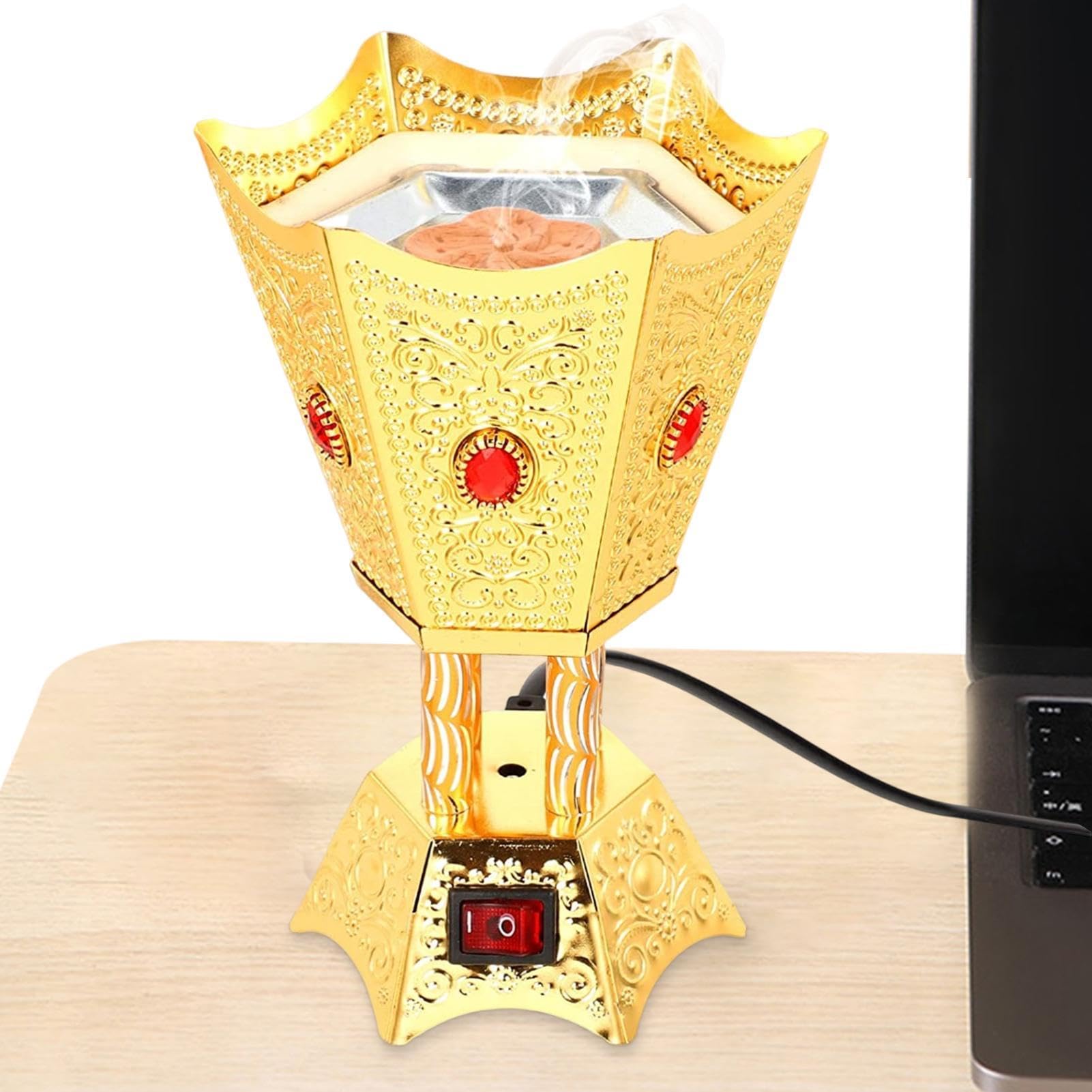 サウジアラビア伝統デザイン 香炉（バフール用ミニバーナー） Amazon.co.jp: バフール バーナー | 中東スタイルの卓上電気香炉