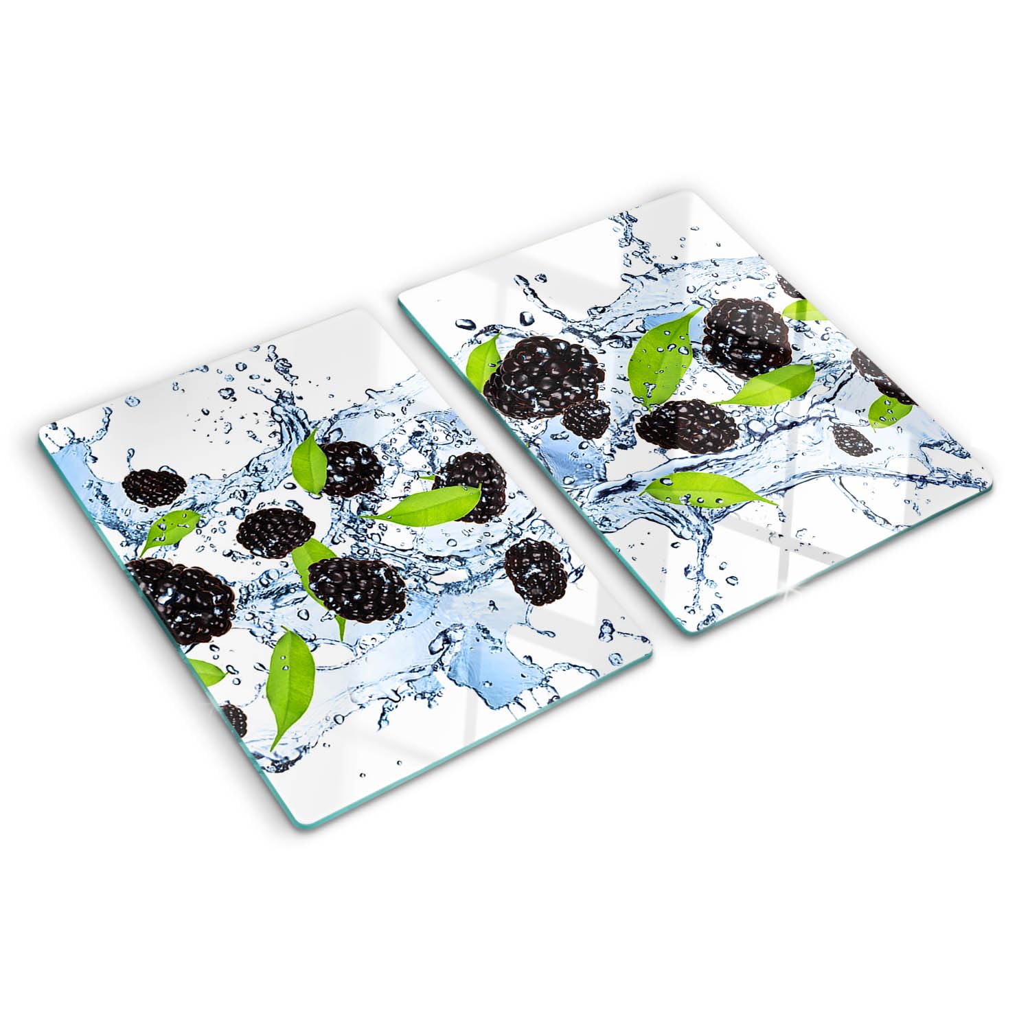 Planche de cuisine en verre Eau de mûre 2x40x52 cm pour un plan de travail moderne