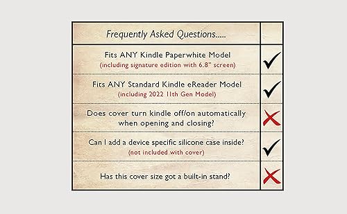 Miniatura 6 de KleverCase Funda universal estilo libro para Kindle Paperwhite y eReaders Kindle (incluye nuevos modelos Kindle Paperwhite con pantalla de 6.8