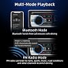 Reproductor de audio para auto JSD-530 de una sola DIN con Bluetooth, radio manos libres, doble puerto USB y carga rápida, FM/MP3/TF/AUX/EQ, sin reproductor de CD 3