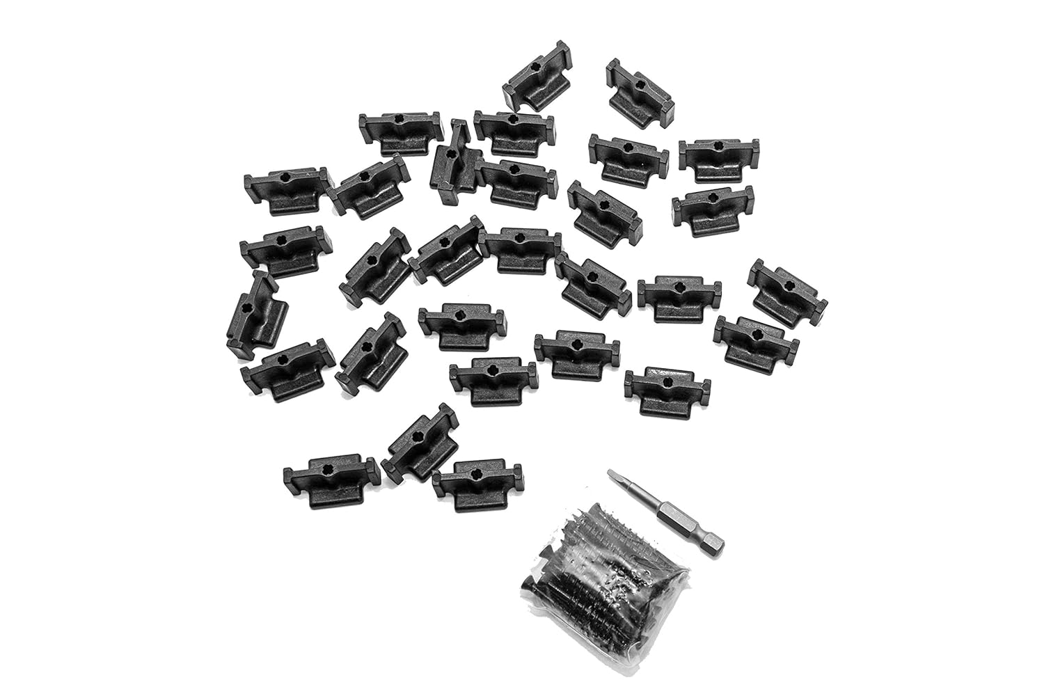 Plastic Deck Clips Pack of 30 Universal Plastic Decking Fasteners