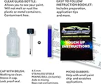 Vista 3 de Auto Paint Depot The EXACT MATCH Paint For Mazda 25D Snowflake White Pearl Tricoat - 0.5oz con transparente.