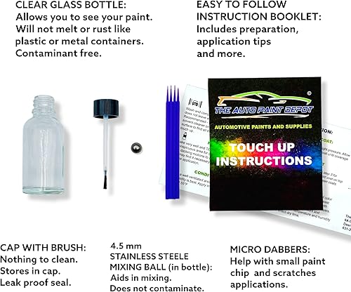 Miniatura 3 de Auto Paint Depot Pintura de retoque para Mazda CX-3, CX-5, Mazda3, Mazda6-rojo brillante Tricoat 46V (todos los años, todos los modelos) una onza