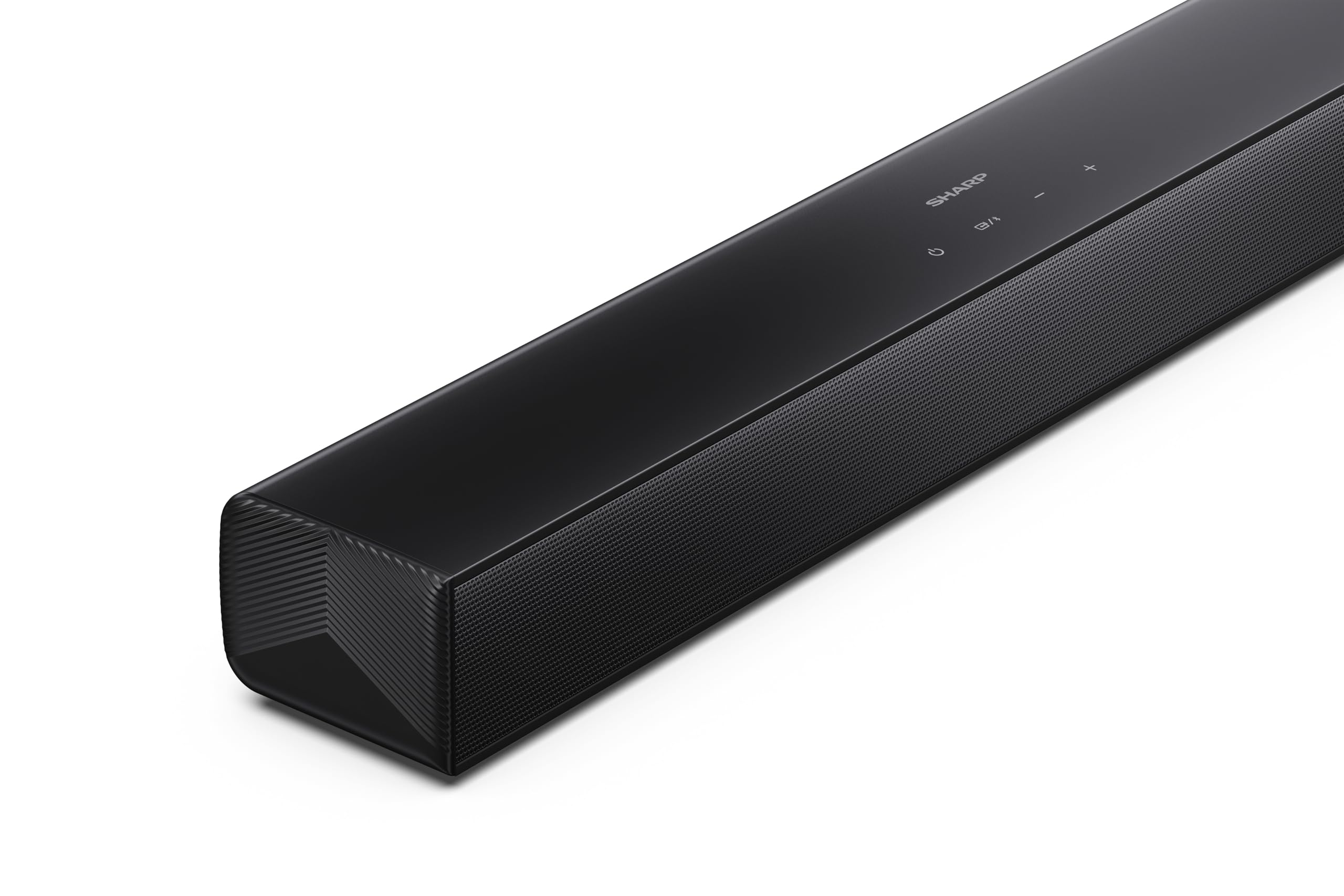 SHARP HT-SB121 2.0-kanałowy soundbar – ROKU Ready, maksymalna moc wyjściowa 120 W, Bluetooth 5.3, HDMI ARC/CEC, odtwarzanie USB, montaż na ścianie, kompatybilny ze wszystkimi telewizorami – czarny