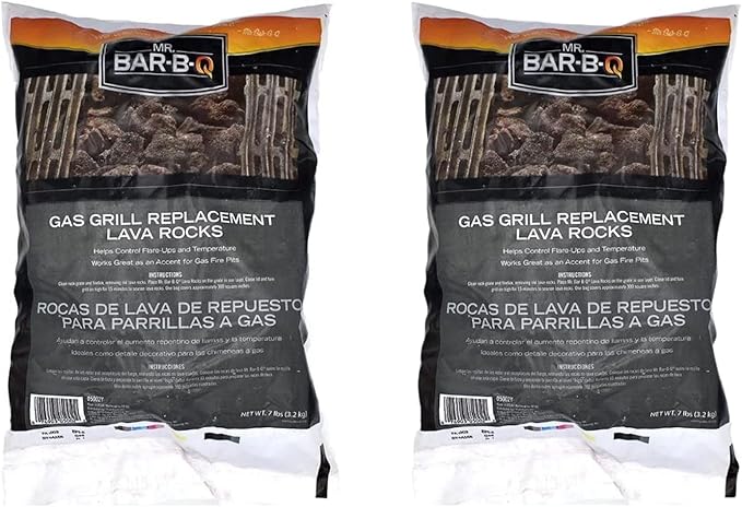 Mr. Bar-B-Q Natural Lava Rocks 2-Pack Mr. Bar-B-Q Natural Lava Rocks 2-Pack for gas grills