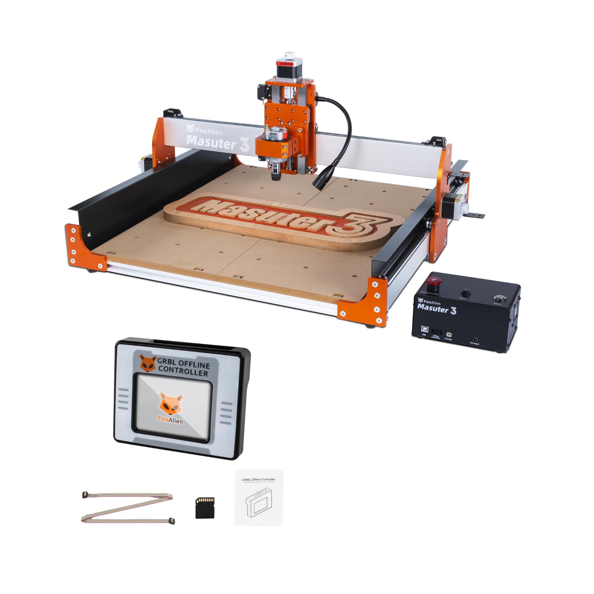 FoxAlien Masuter 3 CNC Router Machine + Offline Controller - Amazon.com