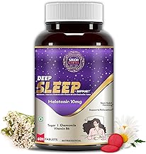 Shudh Kaama Deep Sleep With Melatonin 10mg and Tagar 250mg | Sleeping Aid Pills for Deep And Strong Sleep For Men and Women | Non-Habit Forming & Non-Addictive – 60 Tablets