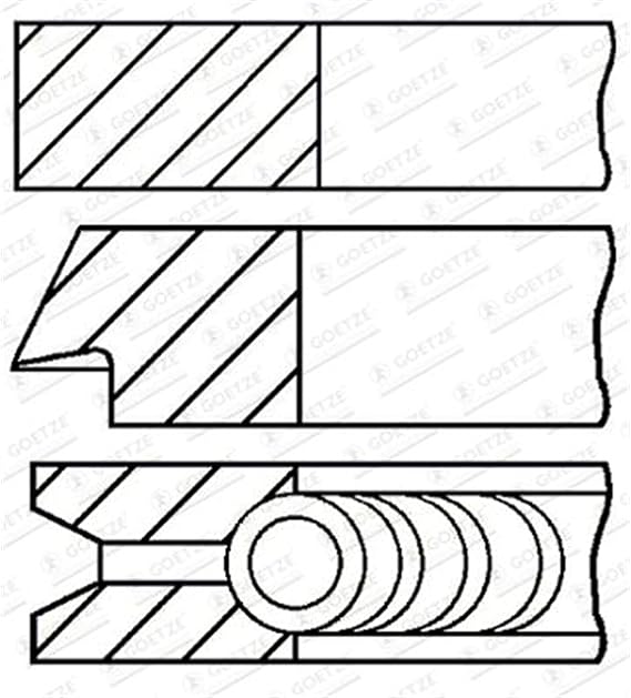 Goetze Engine 08-422200-00 Piston Ring Set