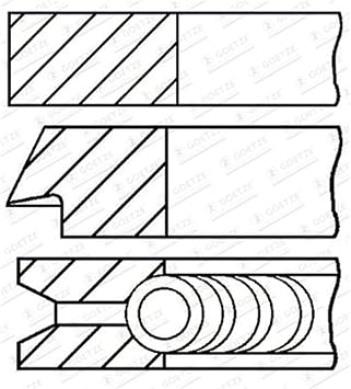 Goetze Engine 08-422200-00 Piston Ring Set