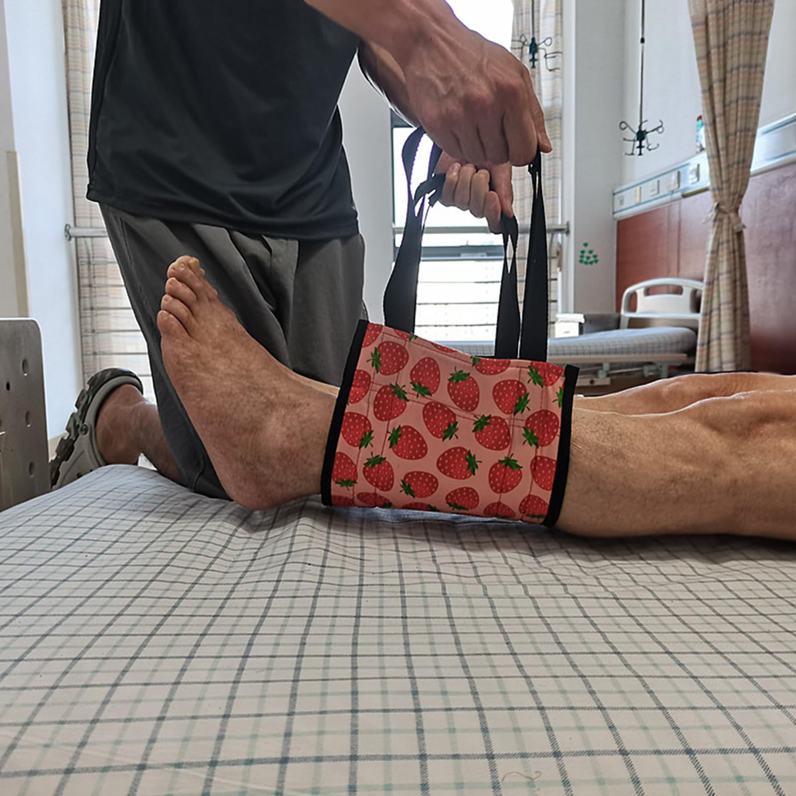 Eslinga De Enfermería para Transferencia De Cama para Ancianos con Asa, Cinturón De Transferencia De Paciente para Movimiento Cinturón De Marcha Antideslizante para Discapacitados, Ancianos, Espalda