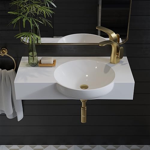 Miniatura 5 de Swiss Madison Well Made Forever SM-WS326 Château 30" grifo lateral izquierdo montaje en pared fregadero de baño, blanco brillante