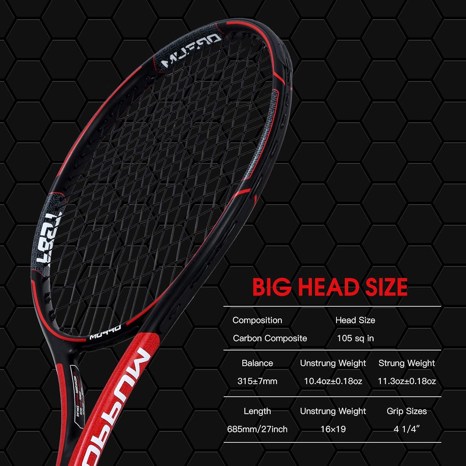 OPPUM 27" Pro Tennis Rackets -2PCS, for Adult Women and Men Student Professional Training Tennis Racquets and Beginners Rackets. (2pcs (Red+Green)) : Sports & Outdoors