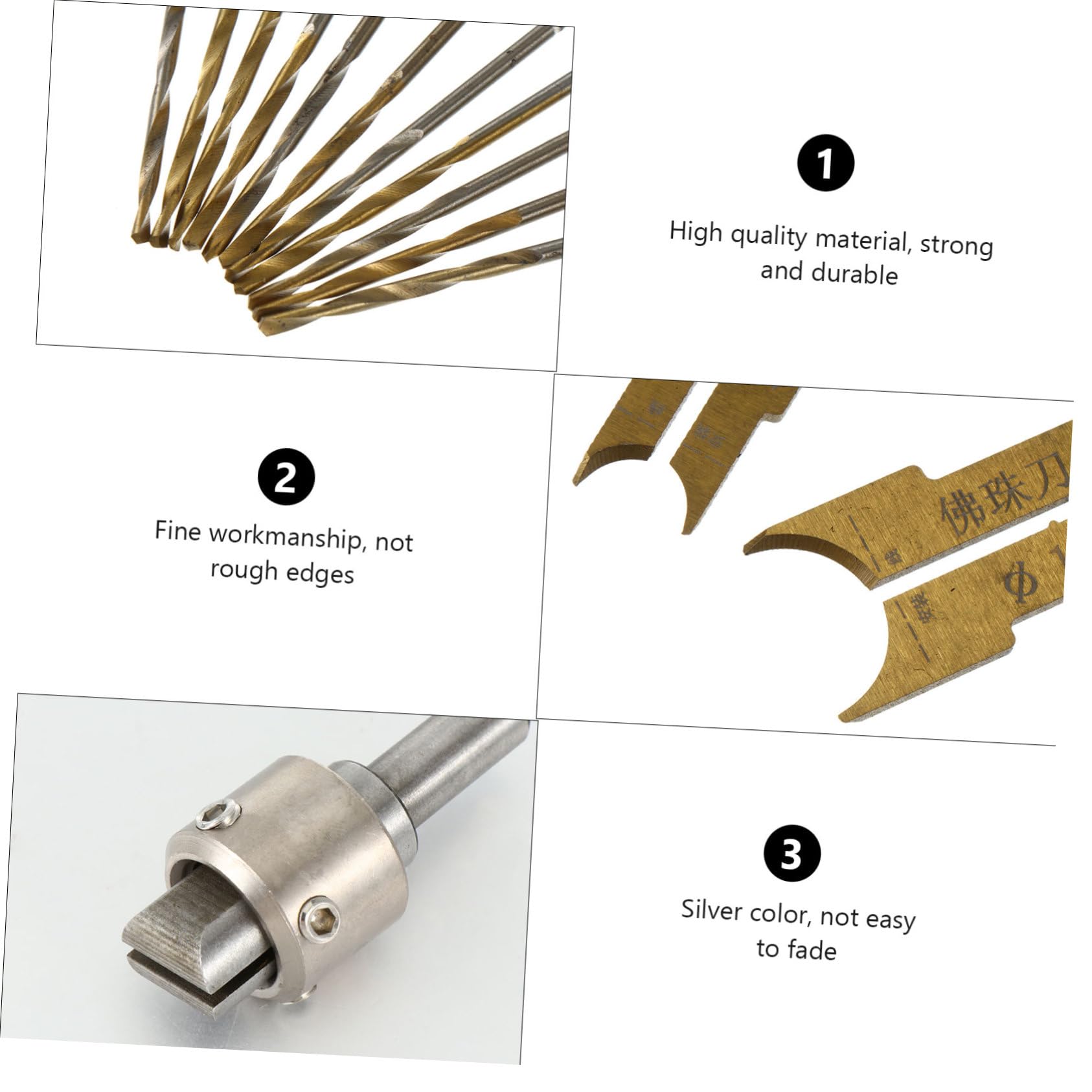 Juego de 24 Brocas para Anillos de Madera de Acero de Precisión | Manualidades y Bricolaje Diy, Fabricación de Joyas, Kit de Herramientas para Trabajar la Madera