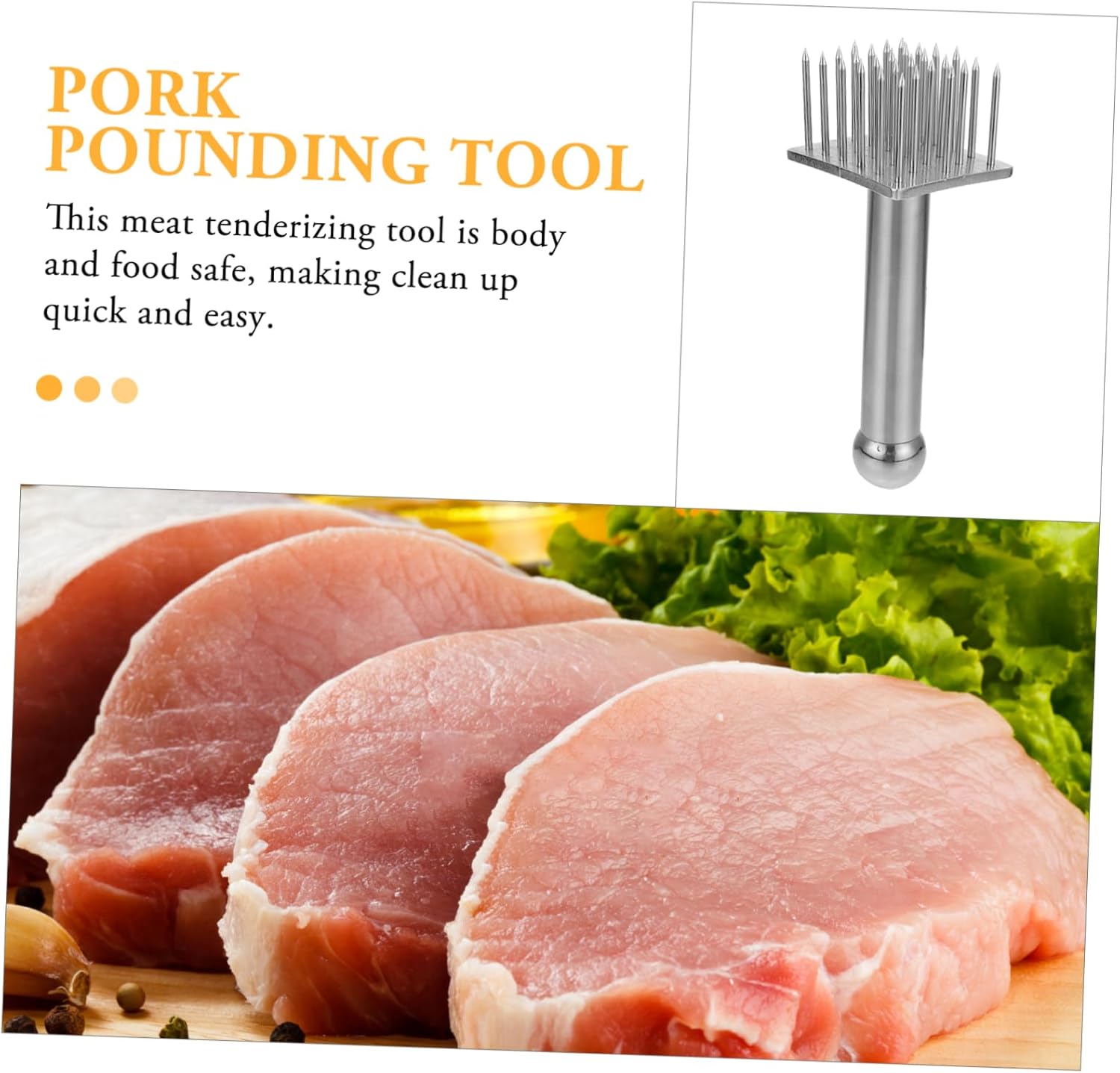 PRETYZOOM Meat Tenderizing Tool Meat Tenderizer Steak Tenderizer for Tenderizing Steak Pork Chicken