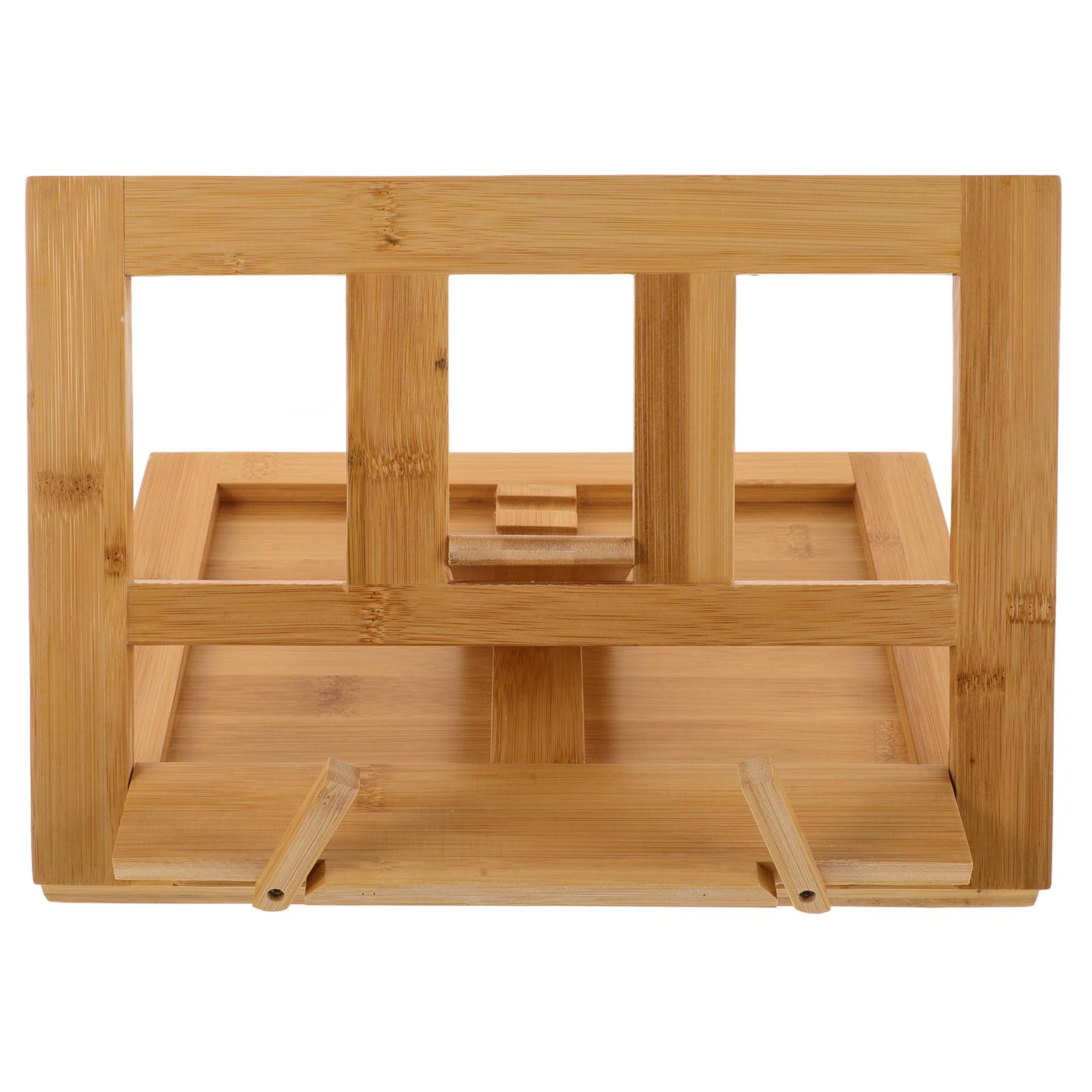 ULTECHNOVO Support pour Pupitre de Musique en Bambou Beige, Pliable et Portable pour Protection et Rangement Organisé des Partitions, pour Lecture Multi-occasion