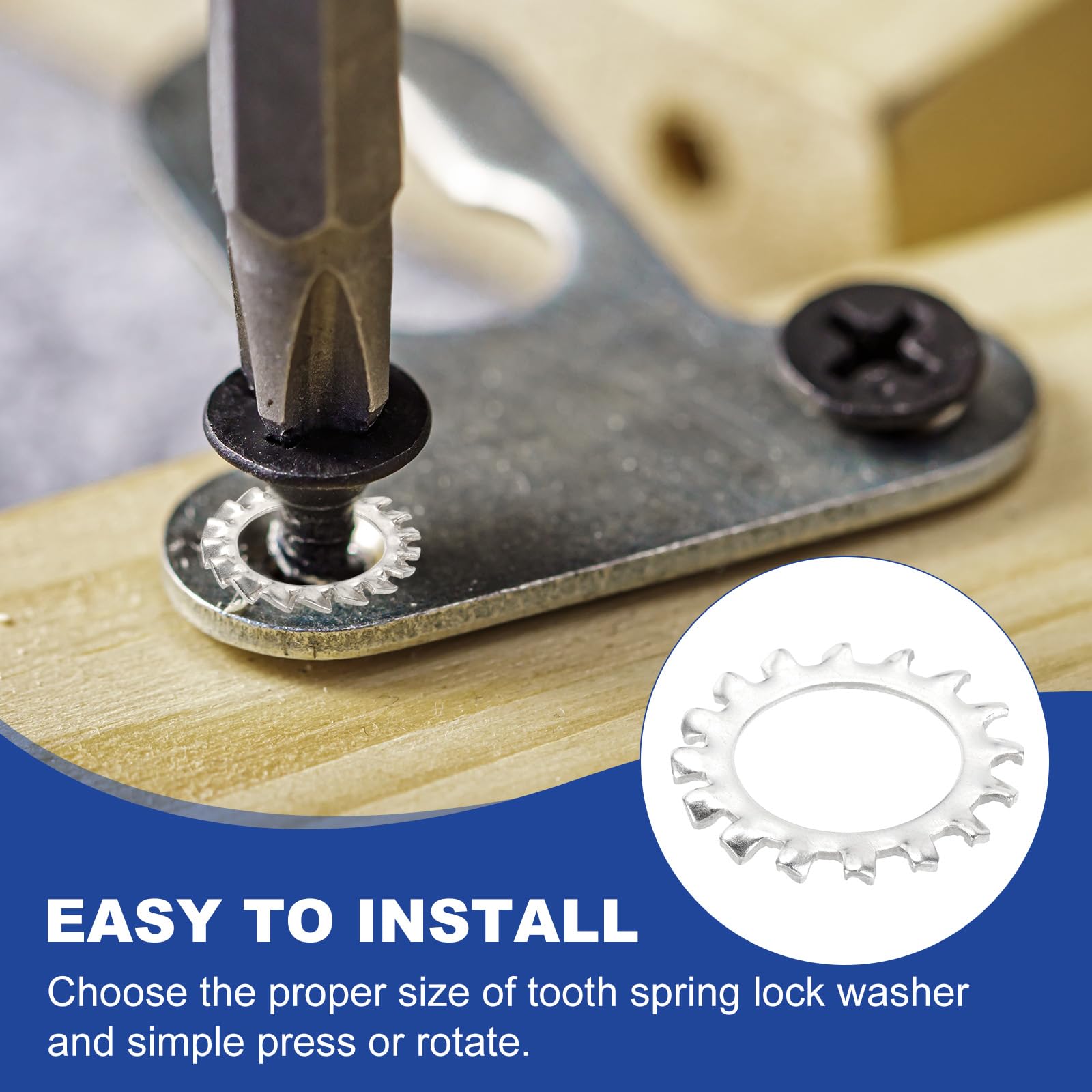 PATIKIL M24 External Tooth Lock Washer - Image 4