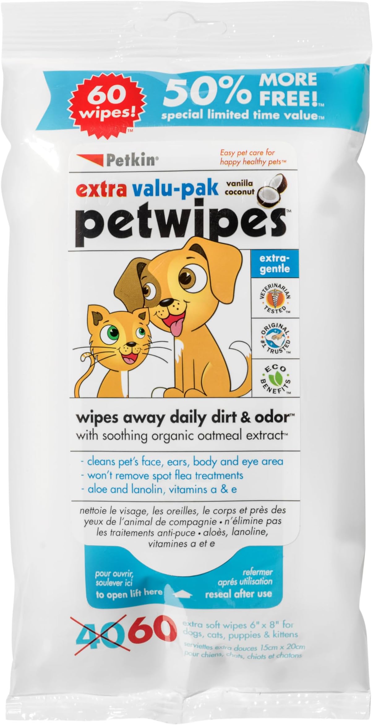 Eco pet Wipes