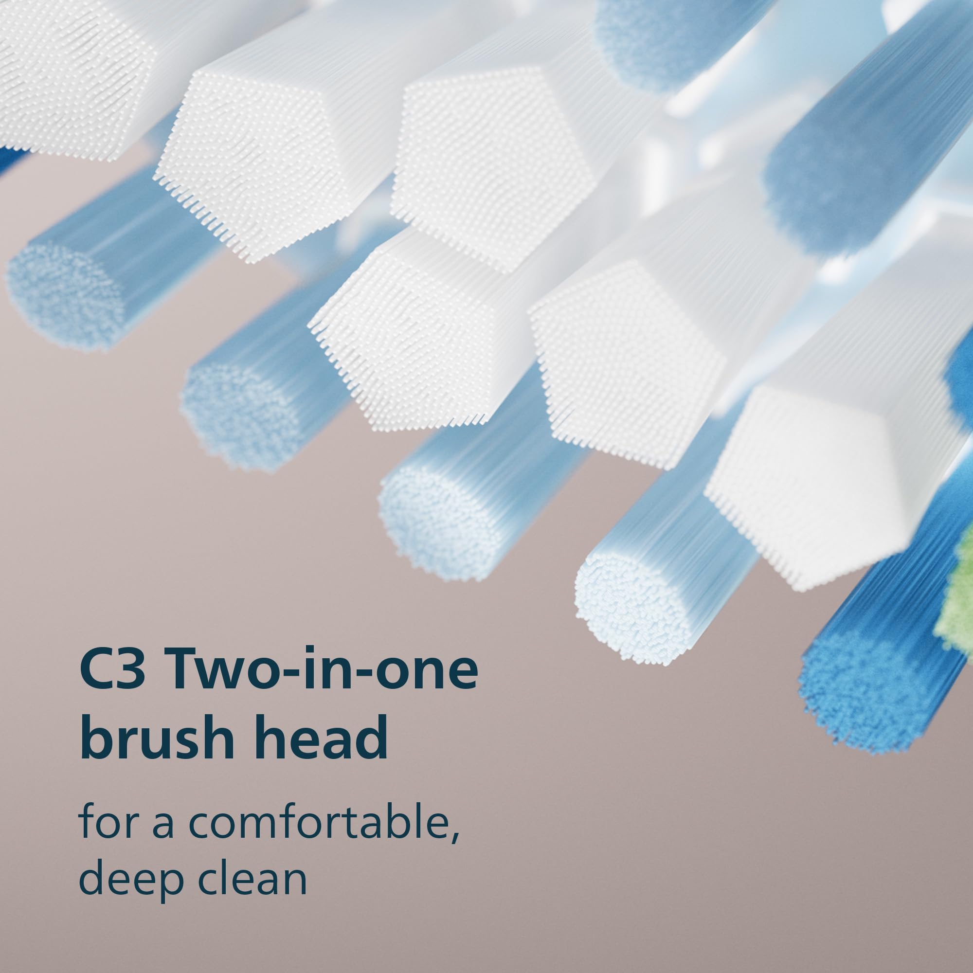 Philips Sonicare Cepillo de dientes eléctrico serie 5950 con sensor de presión, SmarTimer, BrushPacer, 6 ajustes de cepillado, 21 días de duración, maletín de viaje, rosa pálido, HX7132/03