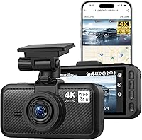 Vista 1 de Miofive Cámara frontal para salpicadero, cámara S1 E para automóvil, WiFi y GPS incorporada, grabadora de cámara para tablero de instrumentos