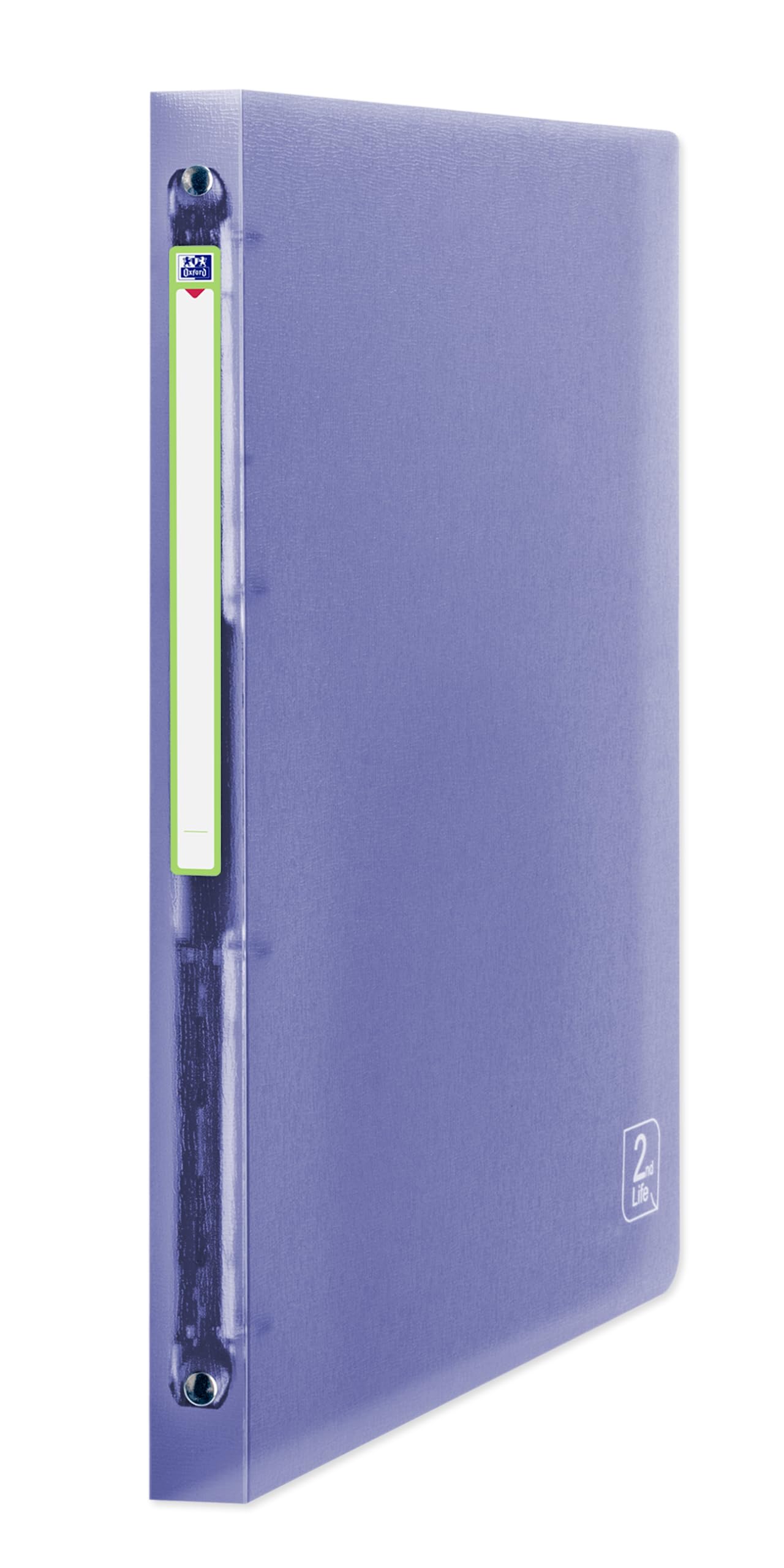 Elba 400059560 2 nd Life quaderno ad anelli A4, 4 anelli, PP, trasparente, 2 cm, pacco da 12, colori assortiti