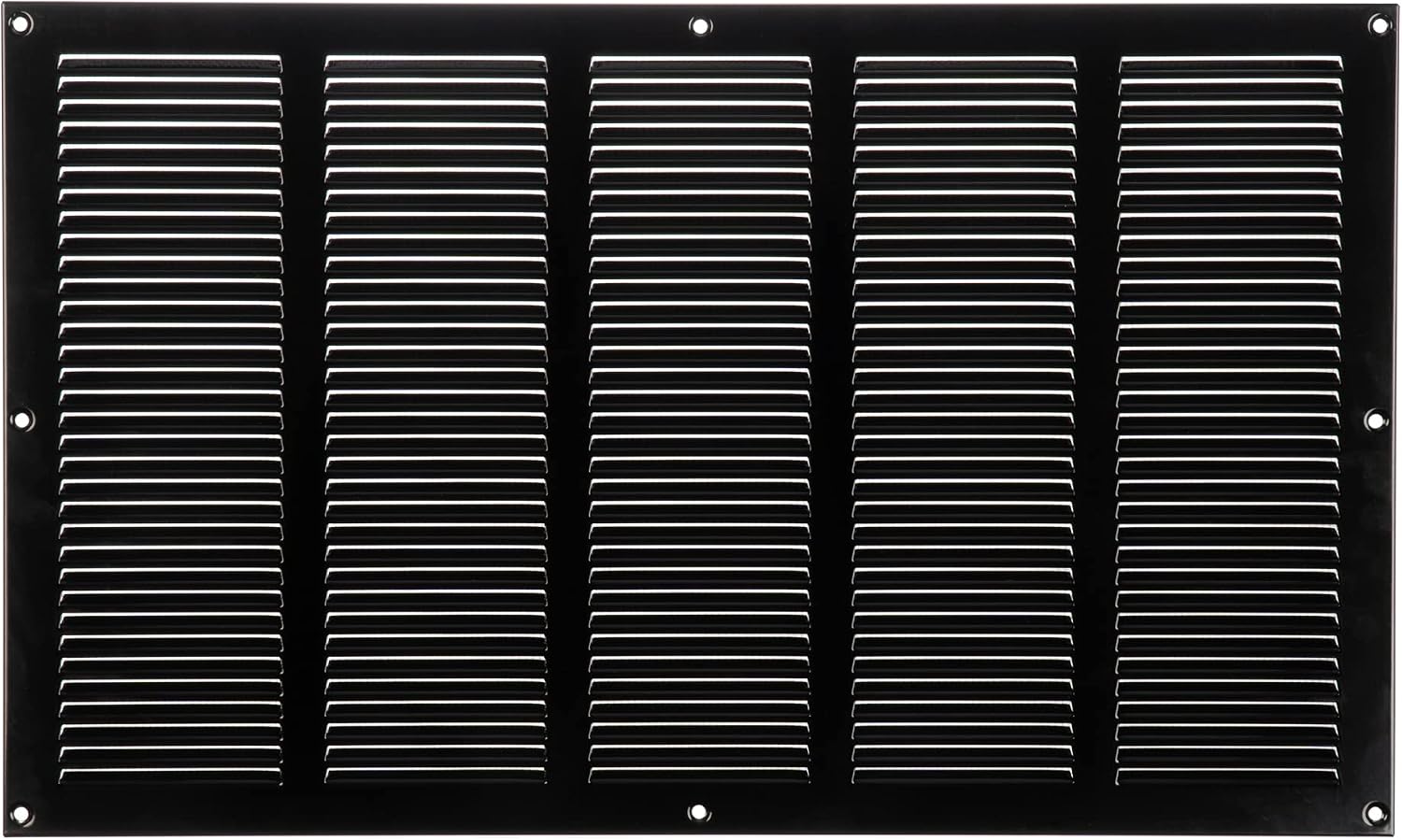 Steinberg14 Black 500x300mm Metal Air Vent Cover with Insect Mesh, 20x12 inch Ventilation Grille - Image 4