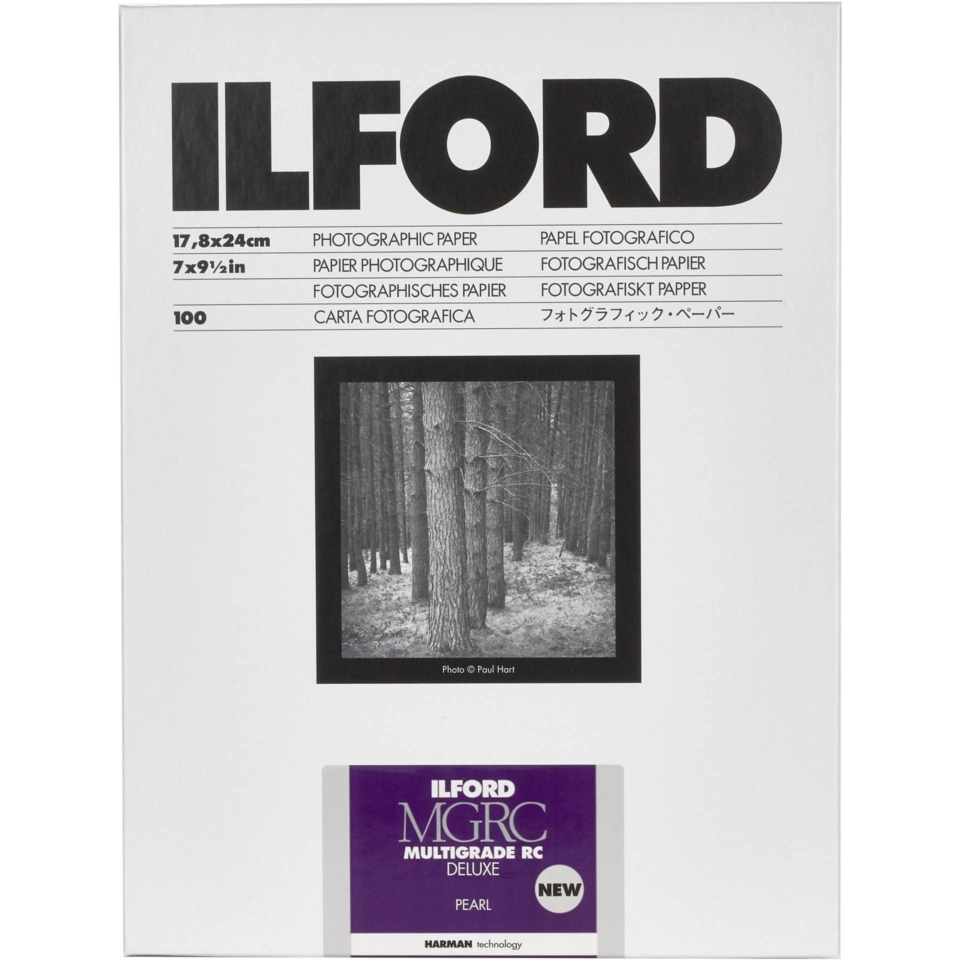 ILFORD Carta Multigrade 44M perlata, 17,8 x 24 cm, 100 fogli