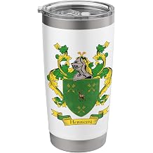 Hennessy Coat of Arms | Hennessy Surname Family Crest Stainless Steel Insulated Tumbler