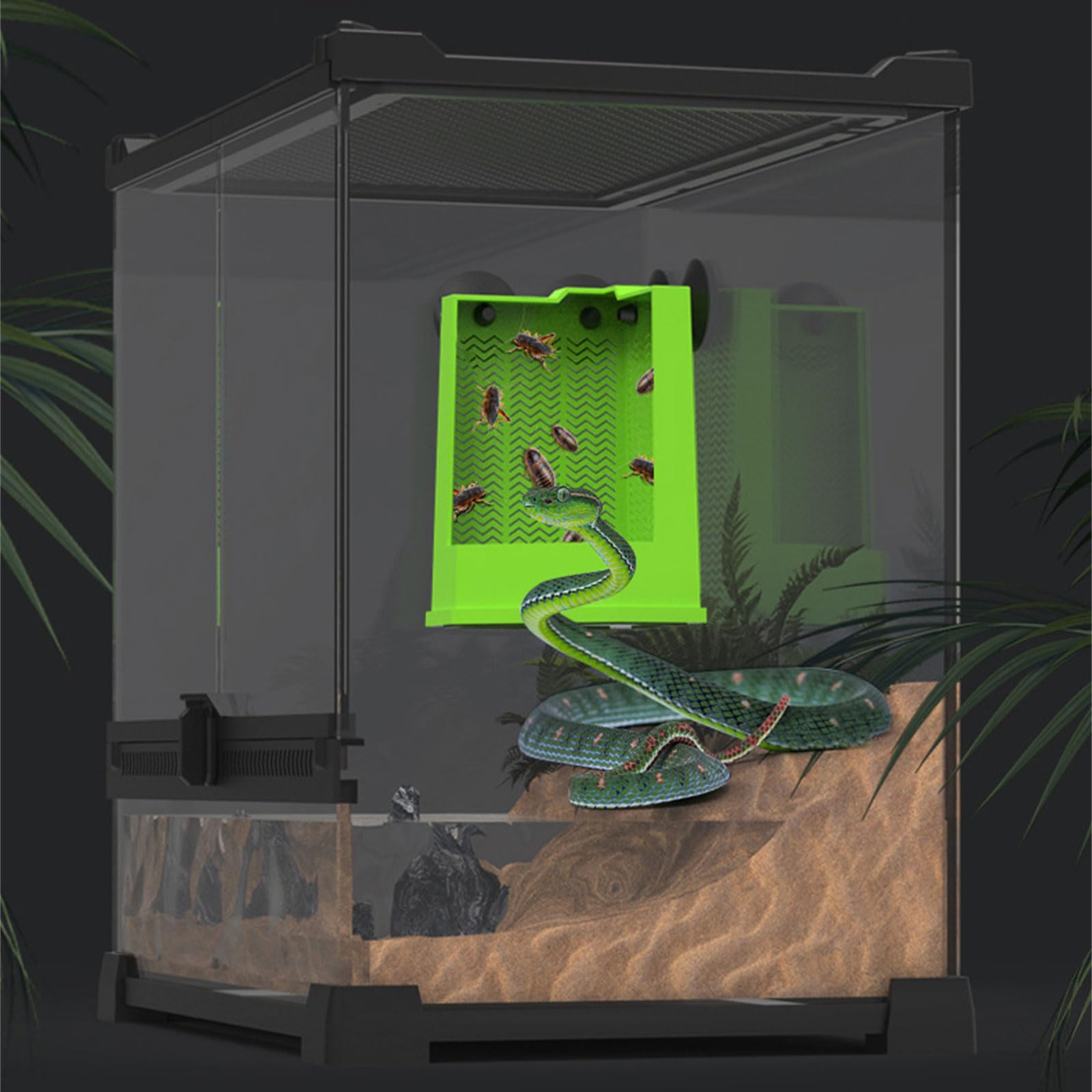 Bartagamen Terrarium Einrichtung Sonnenfelsen Für Terrarien – Naturnah & Sicher Für Bartagamen, Schildkröten & Echsen – Mit Acrylständer Terrarium Deko