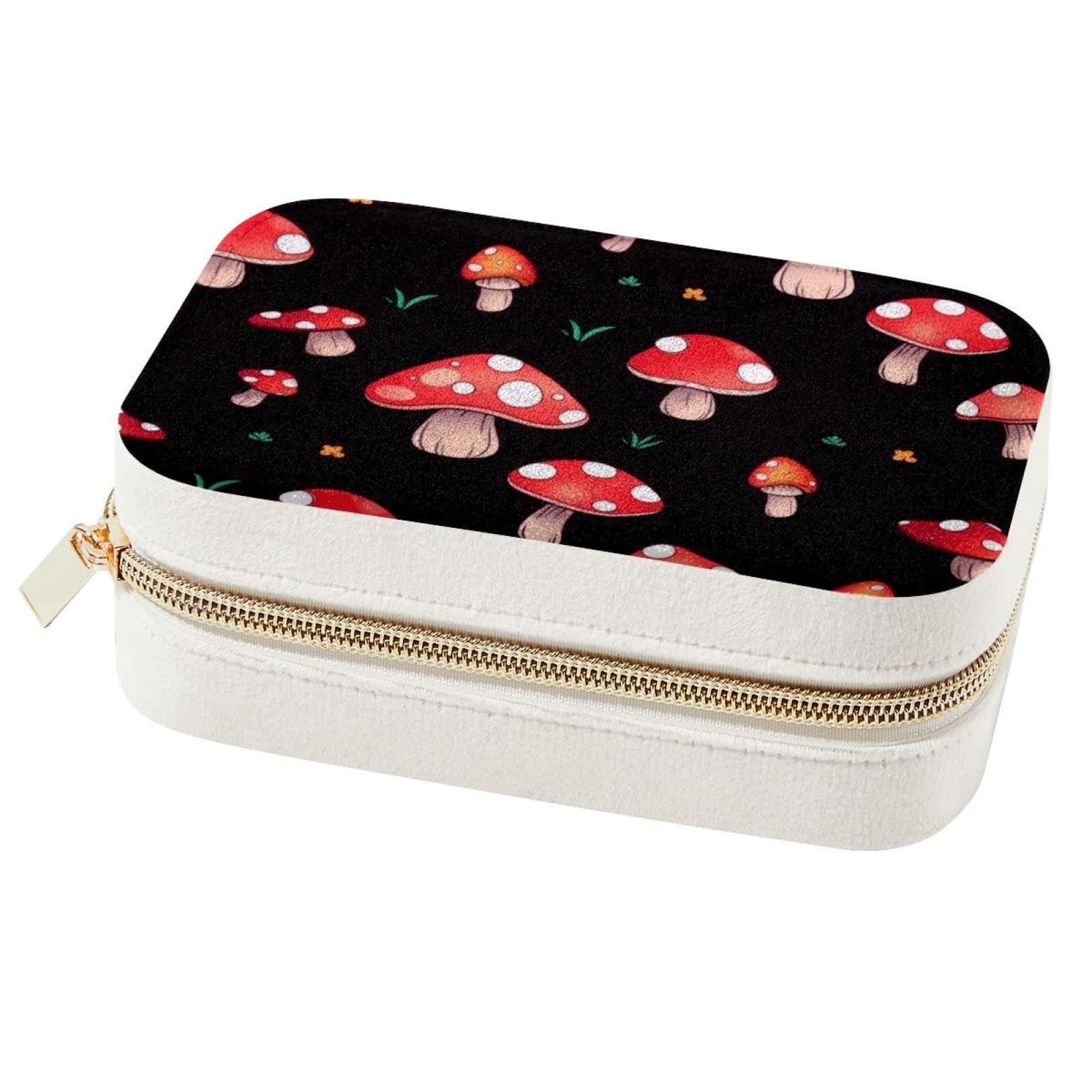 Boîte à bijoux de voyage avec miroir pour organiser vos bagues et colliers lors de vos déplacements