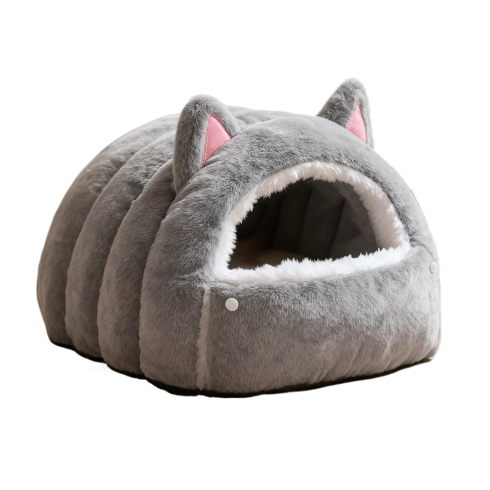 Katzenbett Höhle Mit Halb Umschlossener Kuppelform Als Winterlicher Warmer