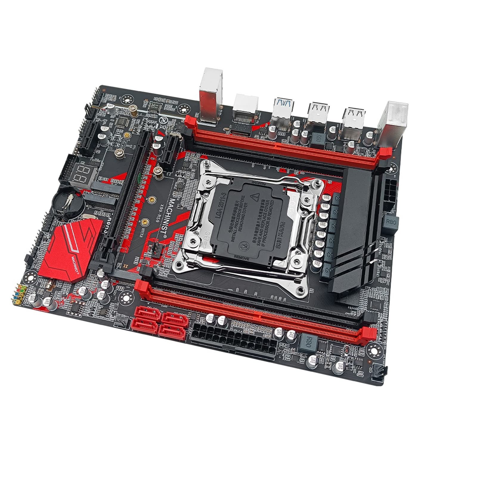 DISPRA Fit for Machinsit X99 Motherboard Combo Set Kit with LGA 2011-3 Xeon E5 2690 V3 CPU Processor 32GB DDR4 2133 ECC Memory Four-Channel