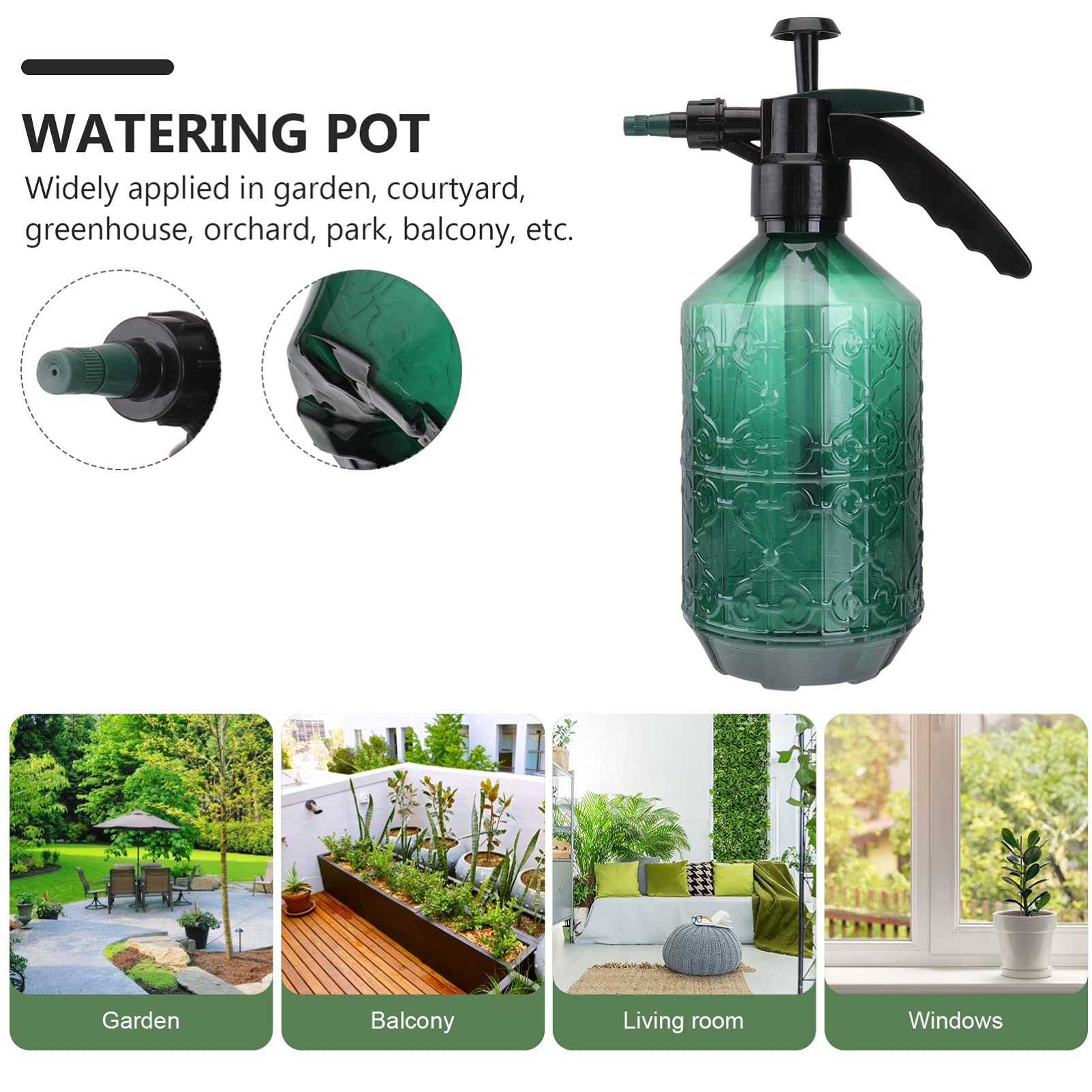 POPETPOP 2pièces Bouteille De Pulvérisation Arrosage Acier Inoxydable Arrosoir à Pression pour Plantes Intérieur