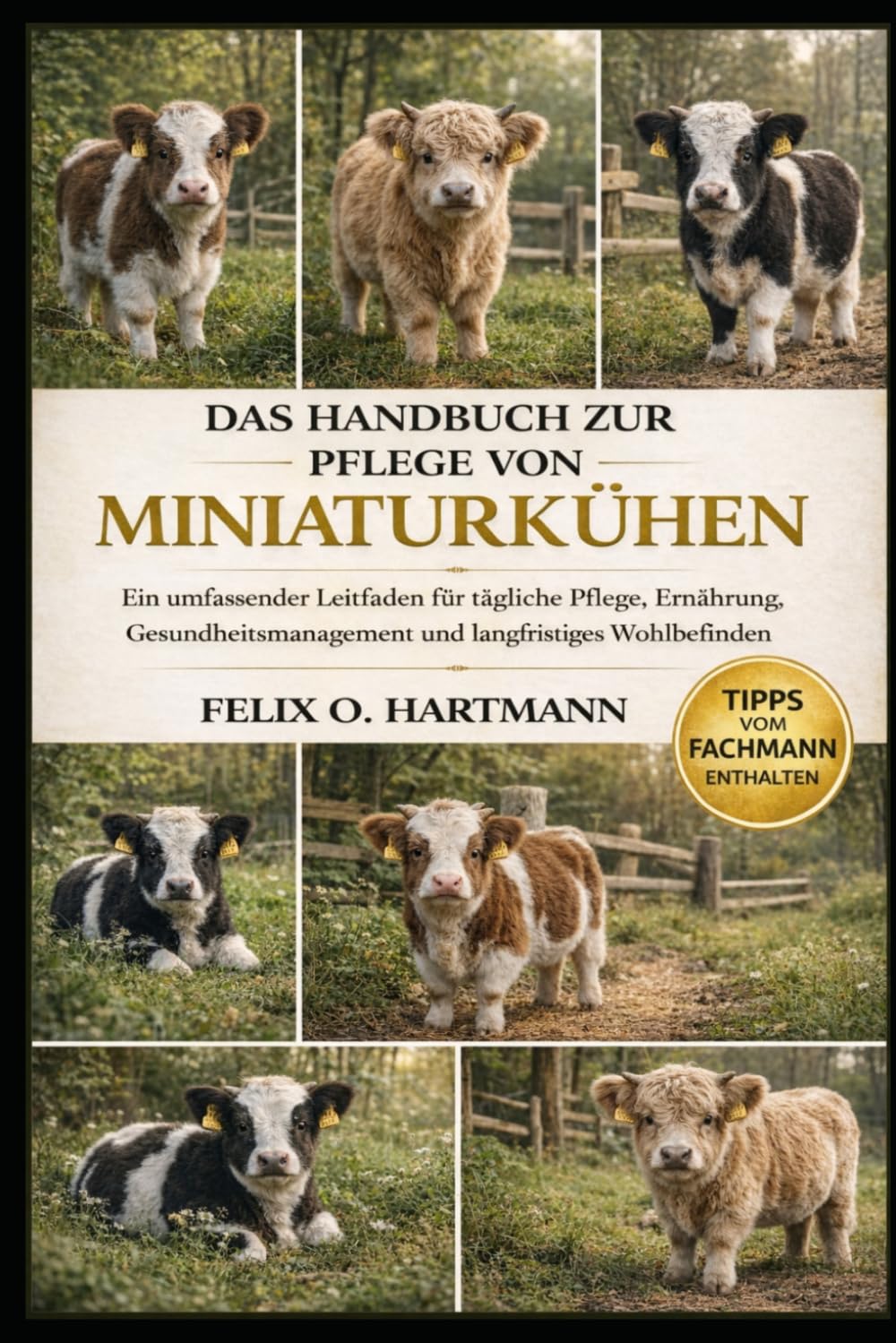 DAS HANDBUCH ZUR PFLEGE VON MINIATURKÜHEN: Ein umfassender Leitfaden für tägliche Pflege, Ernährung, Gesundheitsmanagement und langfristiges Wohlbefinden