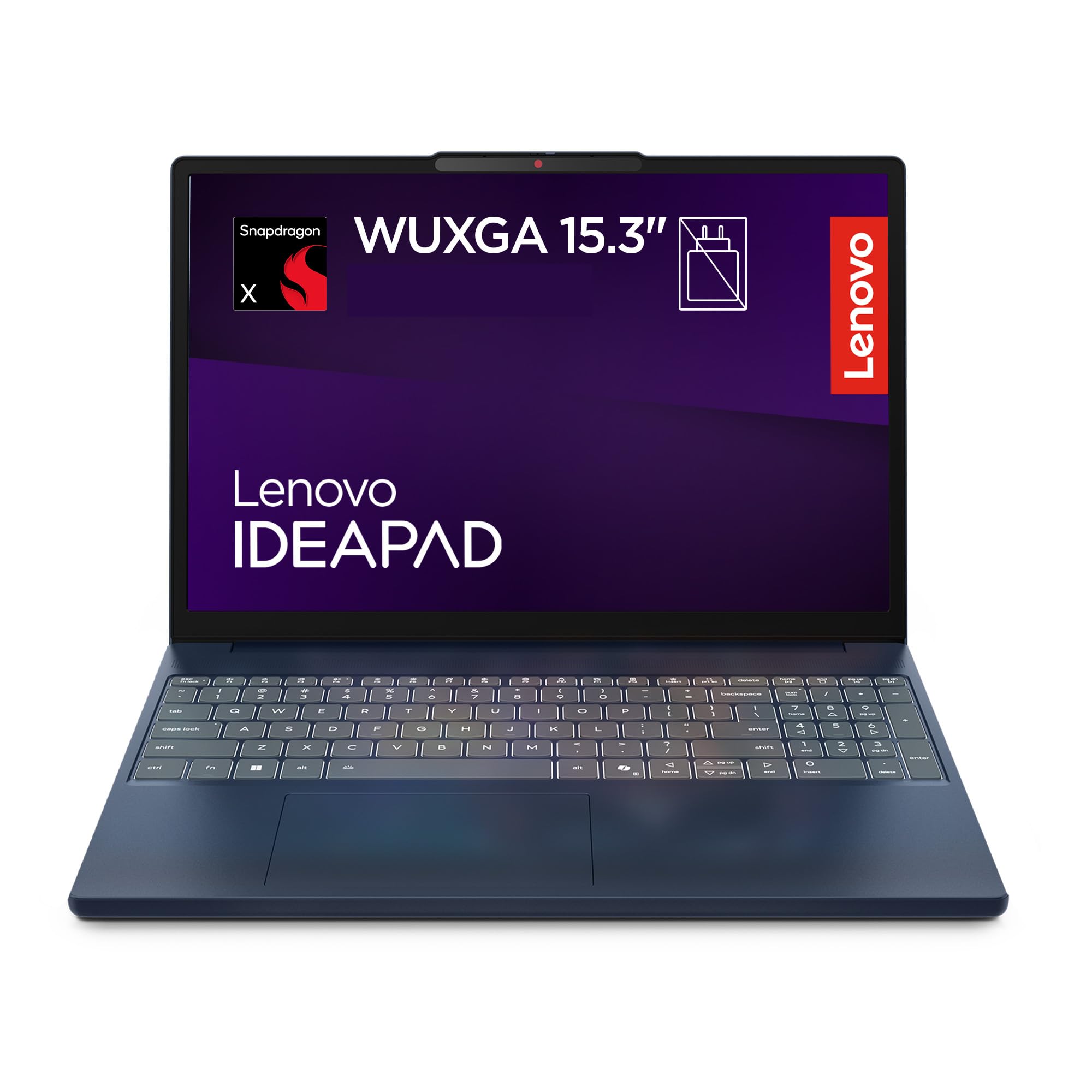Lenovo IdeaPad Slim 3 Notebook 15" IPS, Snapdragon X X1-26-100, RAM 16GB, 256GB SSD, Windows 11 Home, WiFi 6, Laptop per Casa, Ufficio, Studio, Multitasking, Uso Quotidiano - Caricatore non incluso
