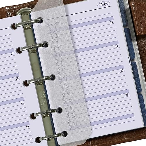 Miniatura 4 de 6347-24-25 Mini agenda de recarga de 1 semana por 2 páginas, juego completo 2024 + 2025