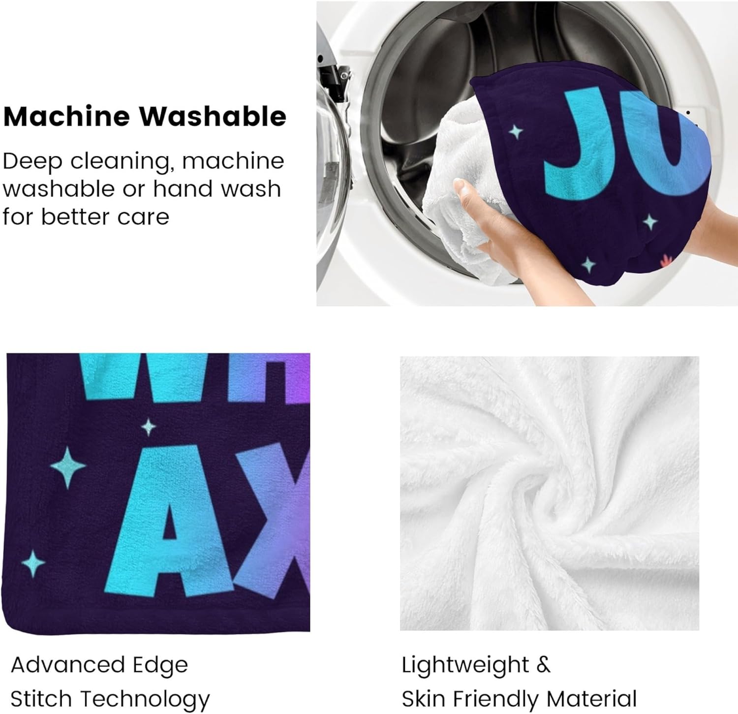 Cute Axolotl Blanket Gifts for Girls Kids, Unique Throw Blanket Gift for Axolotl Lovers, Funny Cozy Warm Comfy Flannel Throws Blankets for Couch Sofa Bedroom Living Room 60"x50" - Image 8