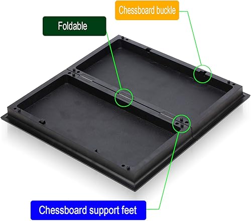 Miniatura 4 de Juego de mesa magnético japonés Shogi con tablero plegable, juegos clásicos de viaje para niños y adultos, 9.84 pulgadas
