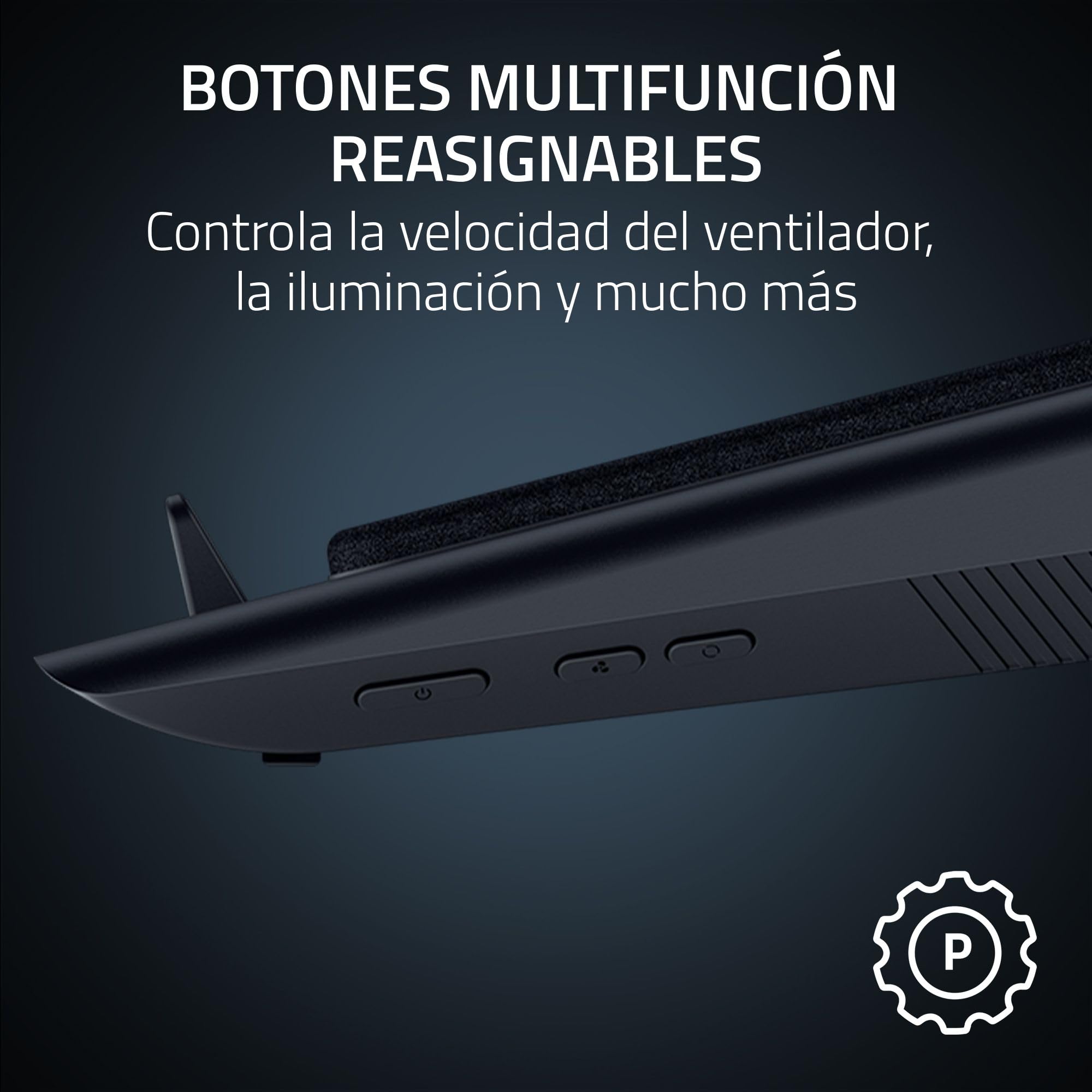 Razer Laptop Cooling Pad - Soporte de refrigeración Inteligente para portátiles de 14" a 18" Pulgadas - Cámara de presión hermética (Curvas de Ventilador Personalizadas, concentrador USB-A) Negro