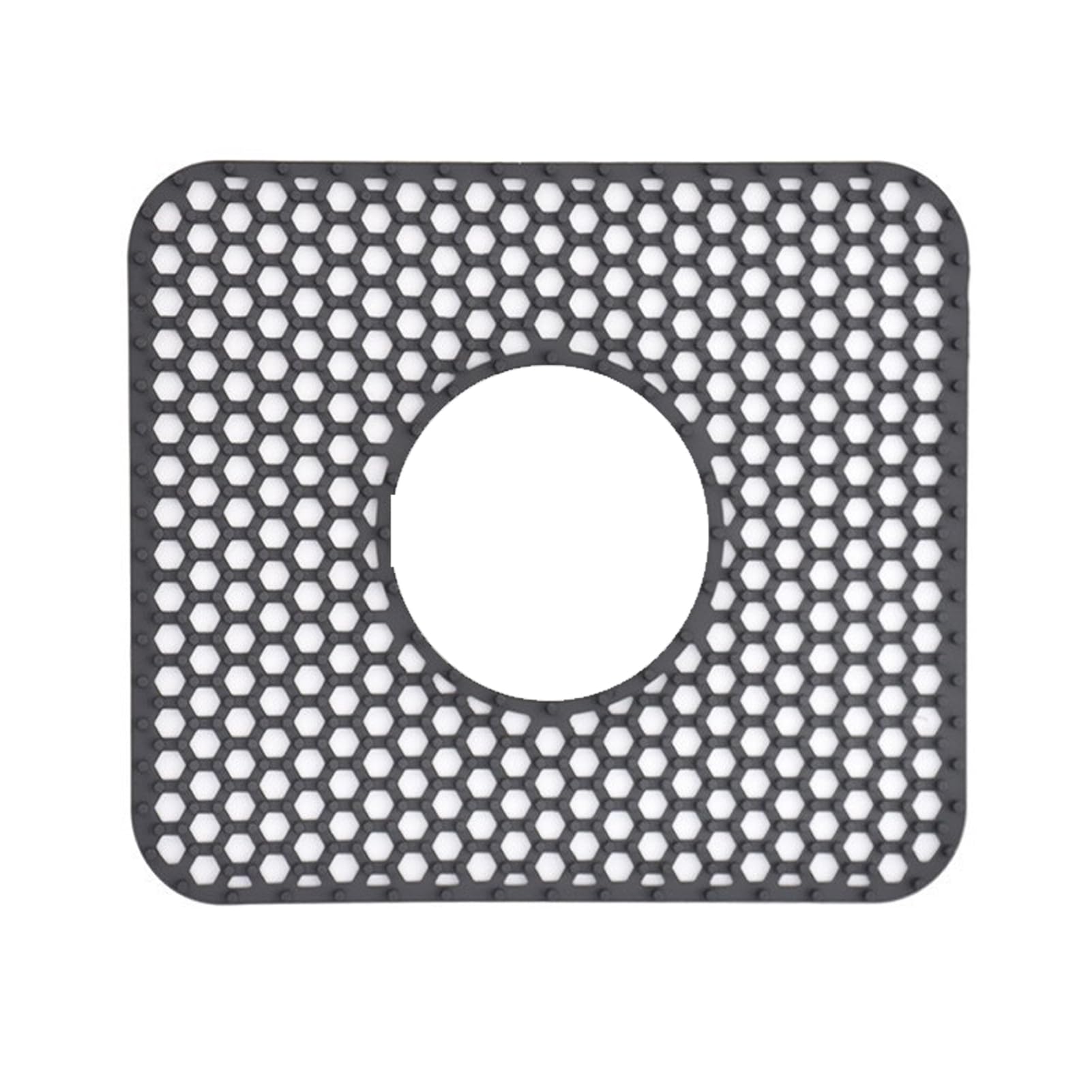 YIXANNX Anti-slip Sink Protectors Heat-resistant Silicone Mats For Kitchen Sink Safety Dishwasher Safe Kitchen Protector, Deep Gray, 31.5 * 26.5CM