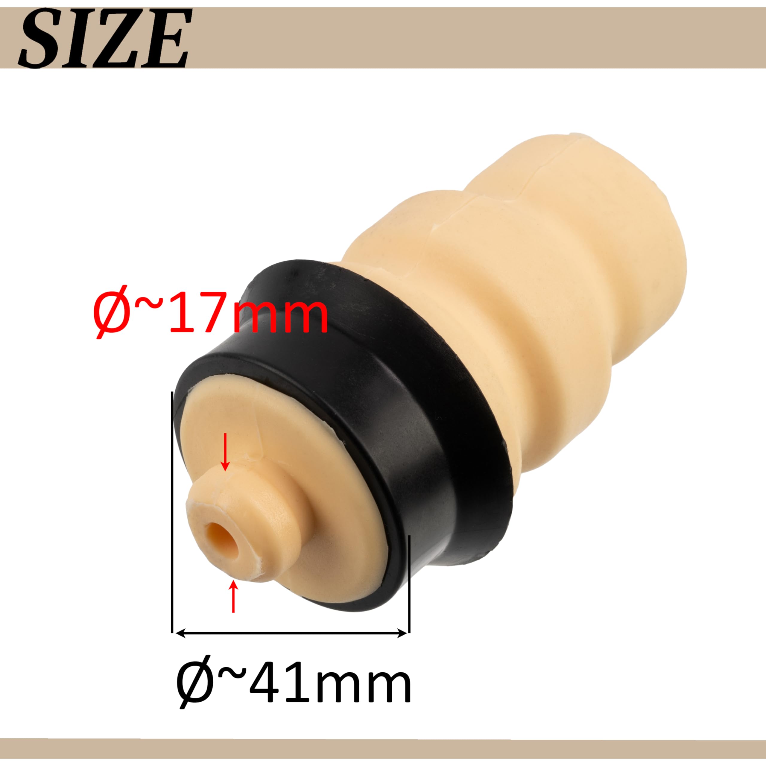 AERZETIX - C70491 - Lot de 2 Butées élastiques, suspension - côté de montage essieu arrière - compatible avec numéros OE 5166.80