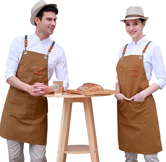 Amazon Co Jp エプロン 女性用 男性用 カフェエプロン キャンバス 防水エプロン 前掛け メンズ レデイース シンプル 大容量ポケット 汚れにくい シワ防止 調整可能 作業 職人 キッチン お料理 保育士 シェフ バー キャンプ ガーデニング Diy ホーム キッチン