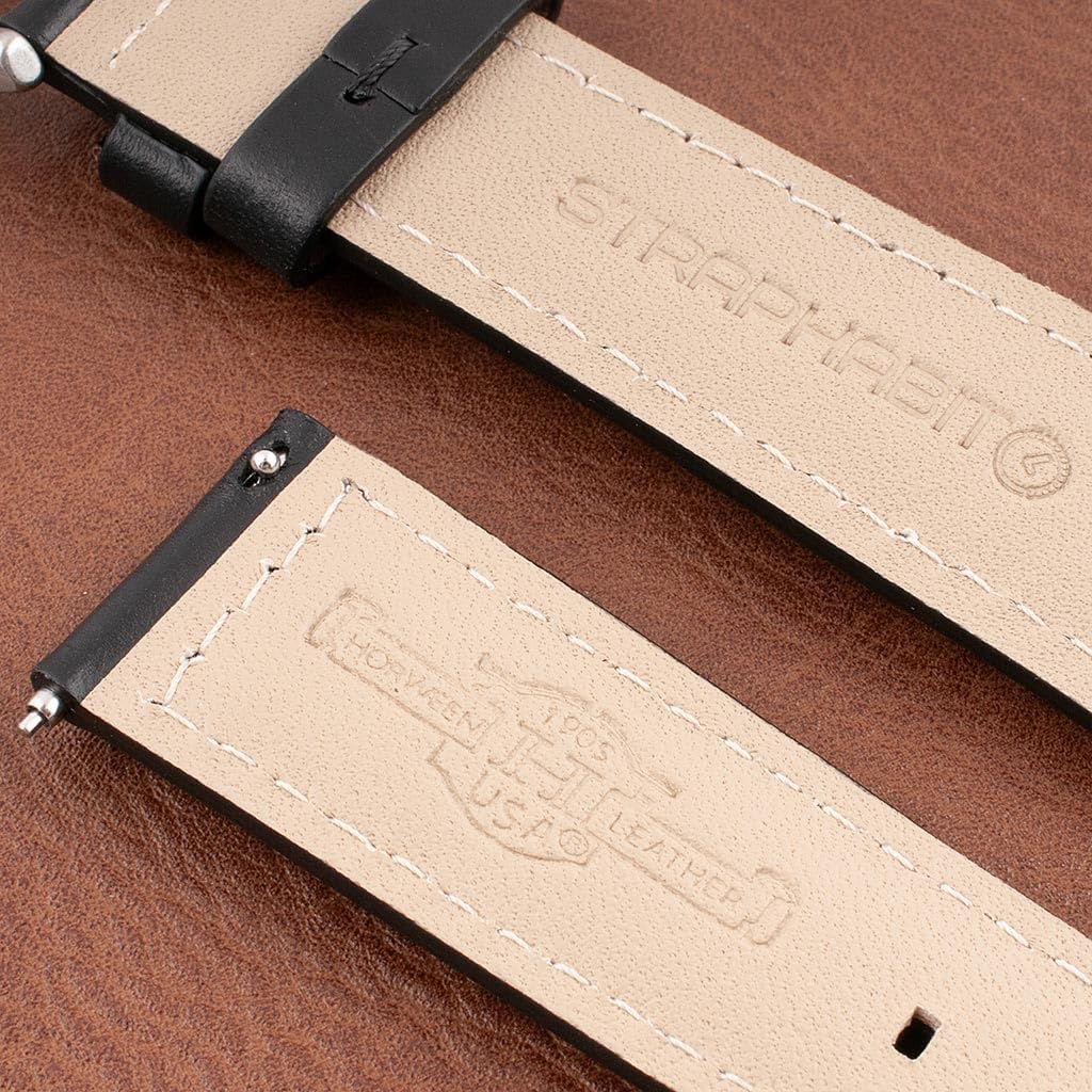 StrapHabit Horween Chromexcel Leather Watch Strap - Quick Release Watch Band Replacement - for Men and Women 20mm 22mm