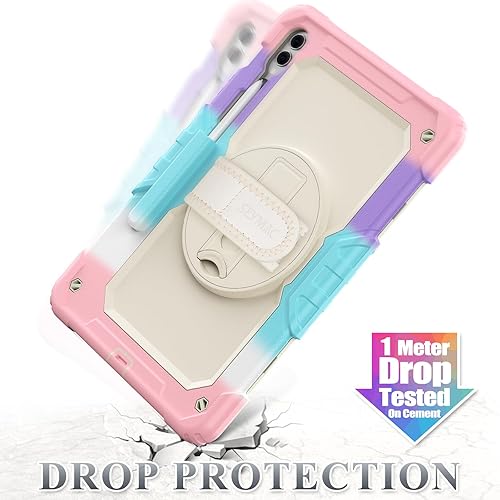 Miniatura 6 de SEYMAC stock Funda para tableta Samsung Galaxy Tab S9+ Plus 5G de 12.4 pulgadas 2023 con protector de pantalla y soporte para lápiz correa de mano