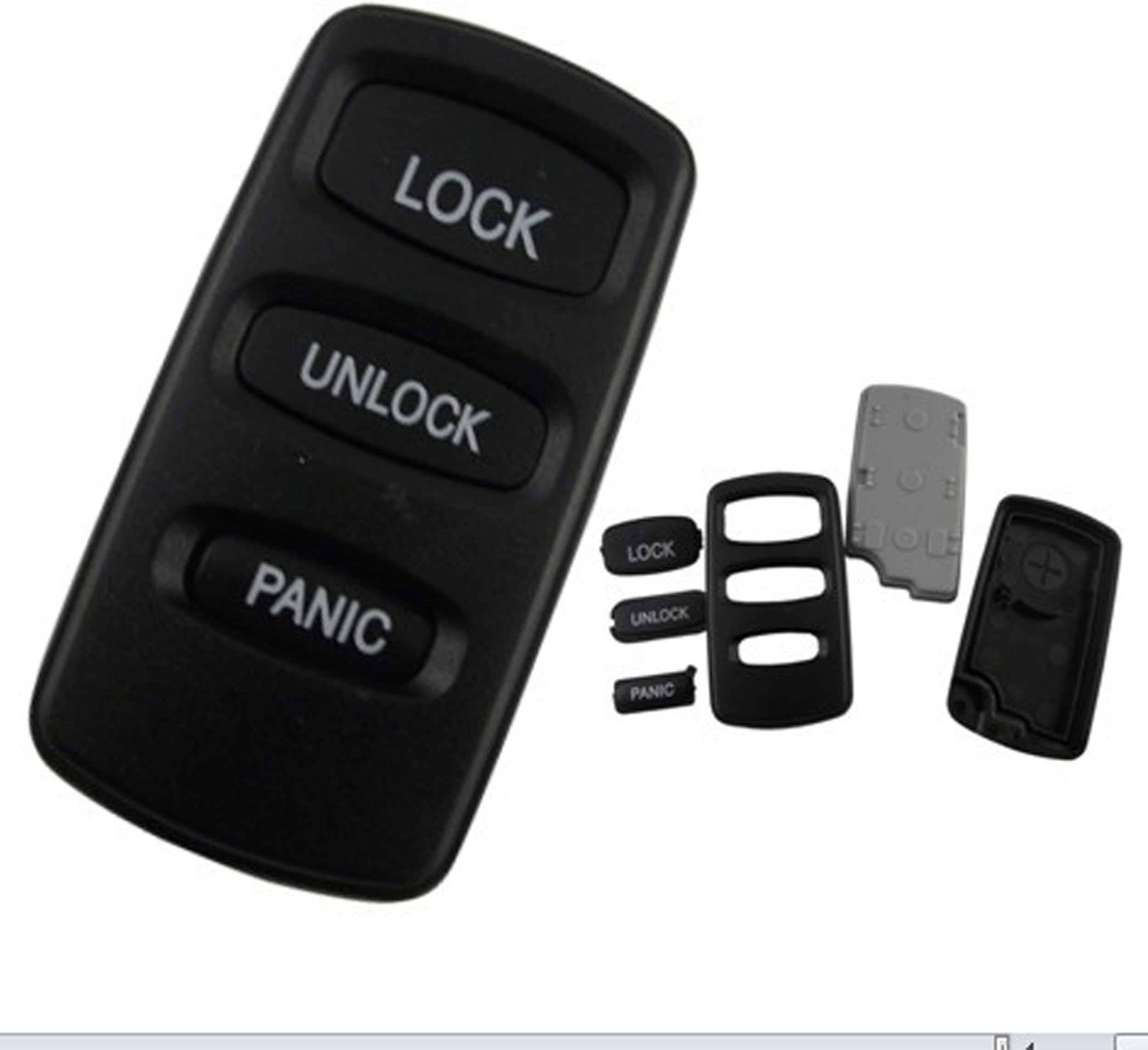KEMANI 3 Button New Keyless Smart Remote Entry Car for (Just a Empty Key Shell, No Chips Inside)