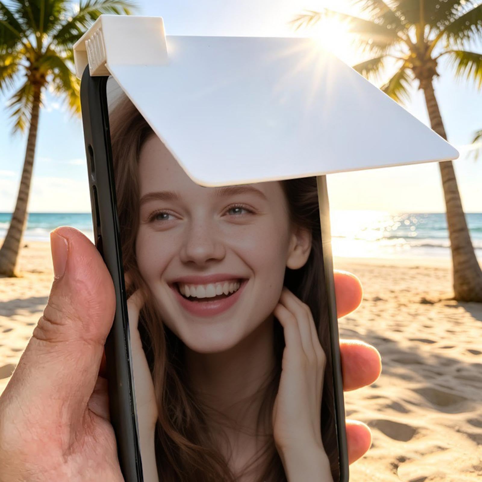 Parasole Pieghevole Per Telefono – Anti-riflesso E Scudo Termico, Con Clip Universale Per Streaming Live, Viaggi E Auto - 3