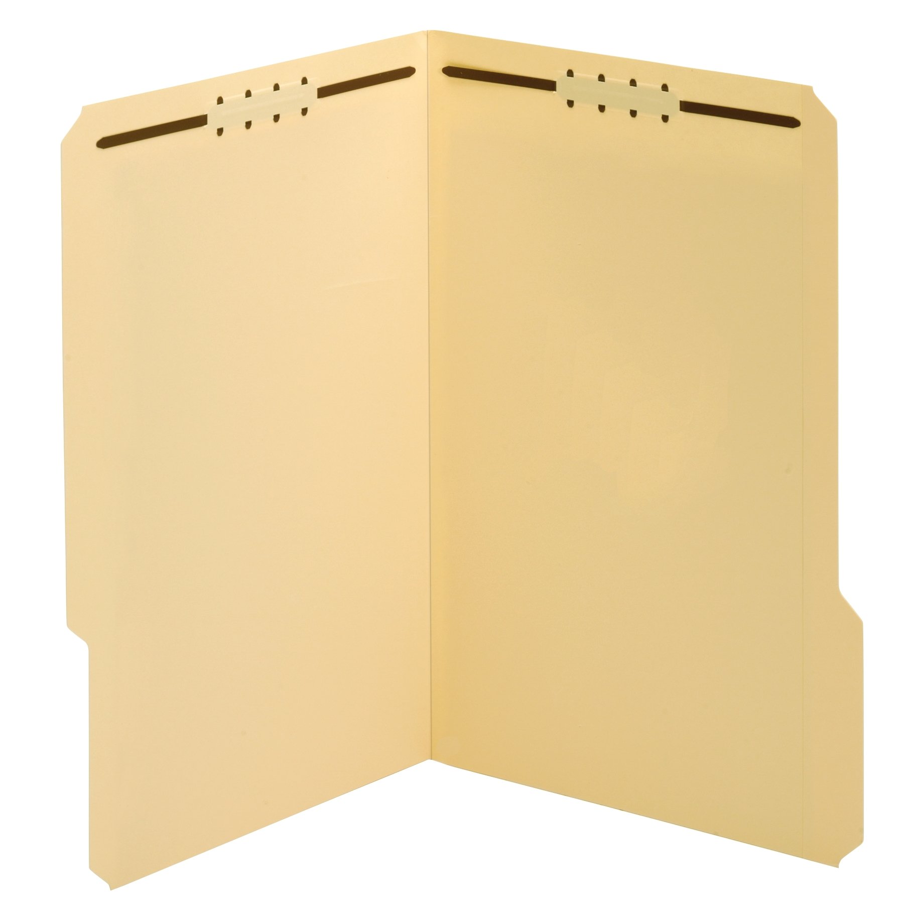 Globe-Weis/Pendaflex Fastener Folders, 18 Point, 2 Fasteners, Legal Size, 1/3 Cut Tabs, Manila, 50 Folders per Pack (19537-18PT)