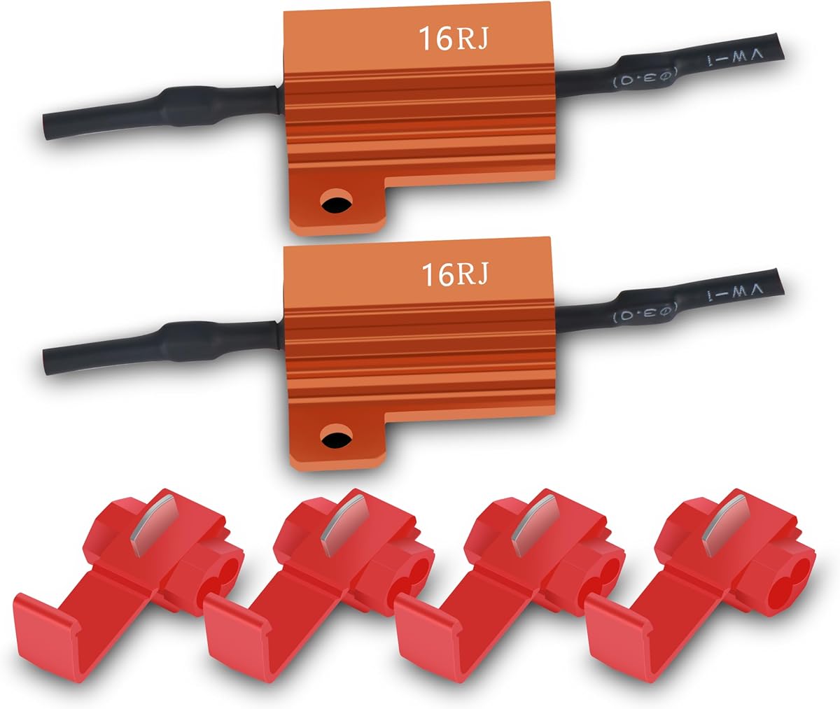 Alla Lighting 20 Watt (at 12.8V) 16ohm LED Load Resistors
