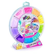 Canal Toys – So Slime – Ruota ASMR – 10 Texture + 8 Decorazioni = 80 Sensazioni Mix’n’Match – Kit Sensoriale Rilassante – Attività creative Bambini 6 Anni in su – Dimensioni L26×P7×H26,8 cm – SSB 009