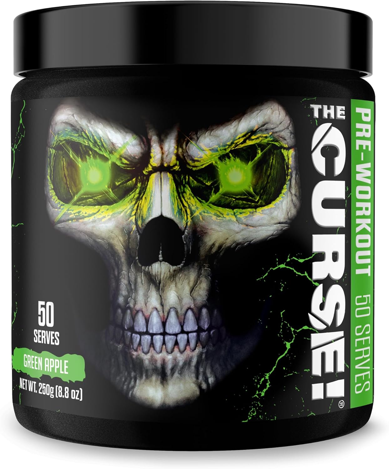 JNX Sports The Curse! Pre Workout Powder Green Apple 50